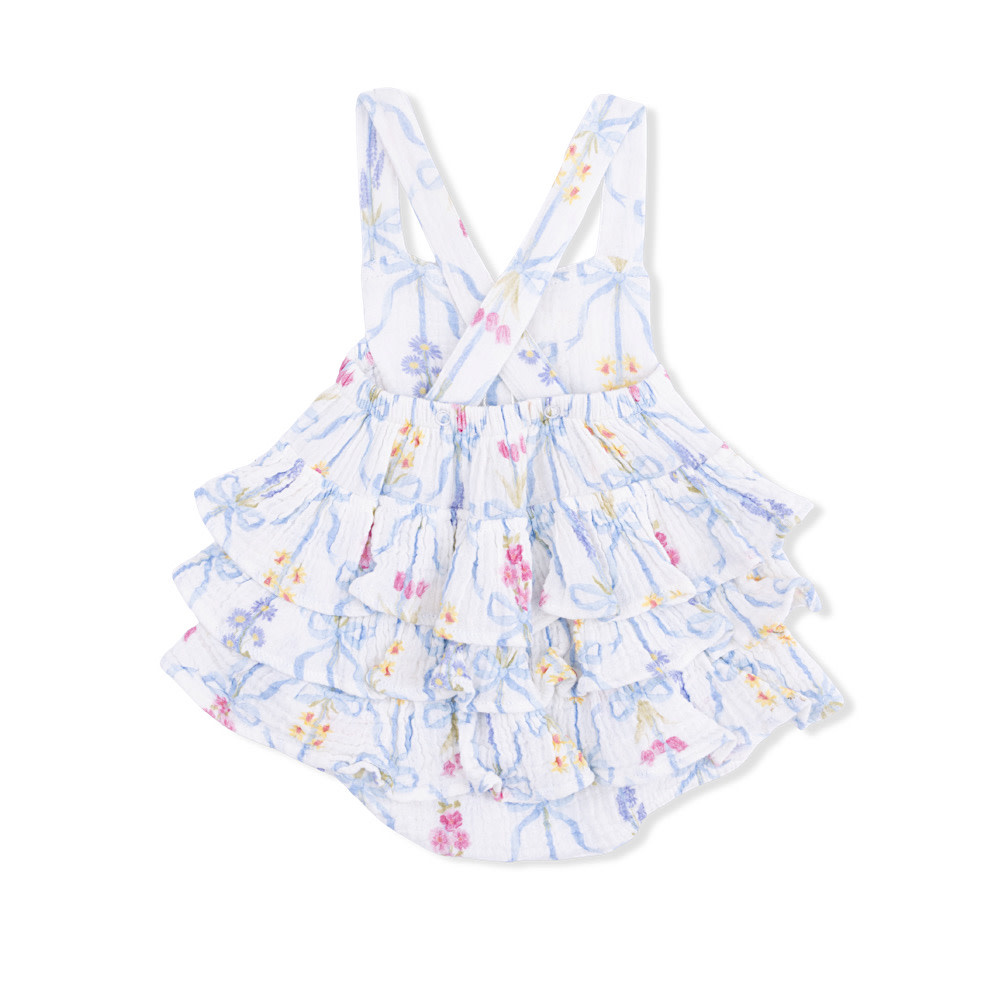 Angel Dear Ruffle Sunsuit - Ribbon Bouquets