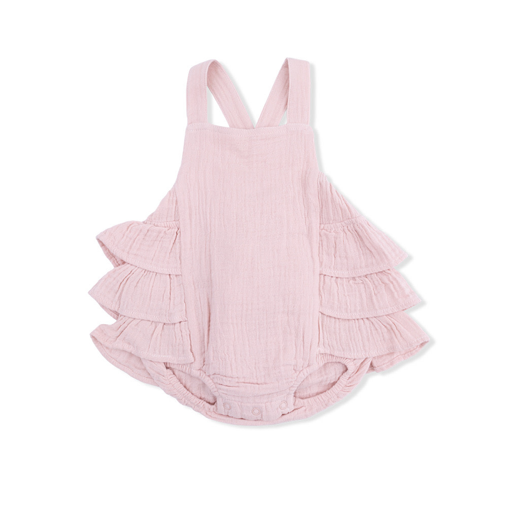 Angel Dear Ruffle Sunsuit - Pink