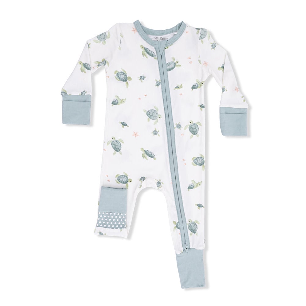 Angel Dear Angel Dear Convertible Romper - Sea Turtles