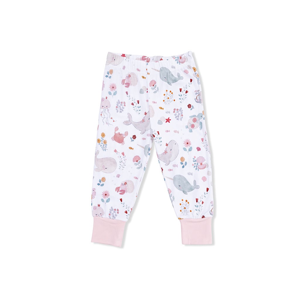 Angel Dear Short Sleeve Loungewear Set - Garden Sea Creatures