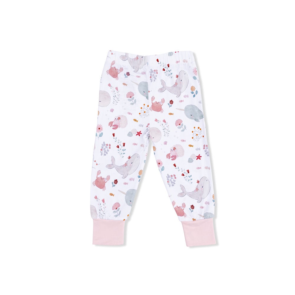 Angel Dear Short Sleeve Loungewear Set - Garden Sea Creatures