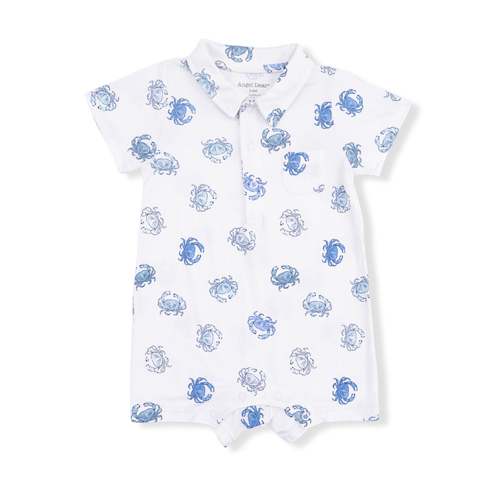 Angel Dear Polo Shortie - Blue Crabs