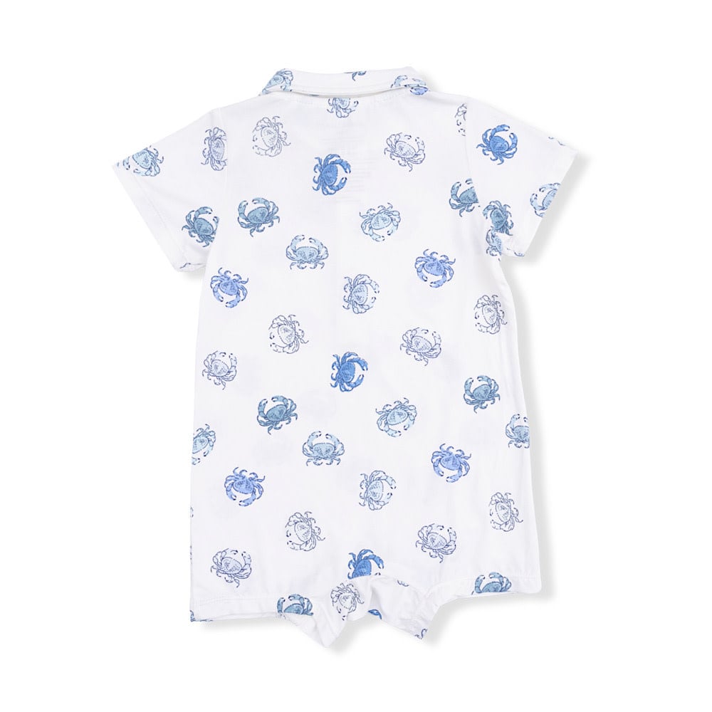 Angel Dear Polo Shortie - Blue Crabs