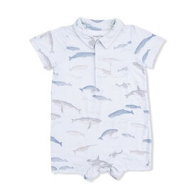 Angel Dear Angel Dear Polo Shortie - Little Whales