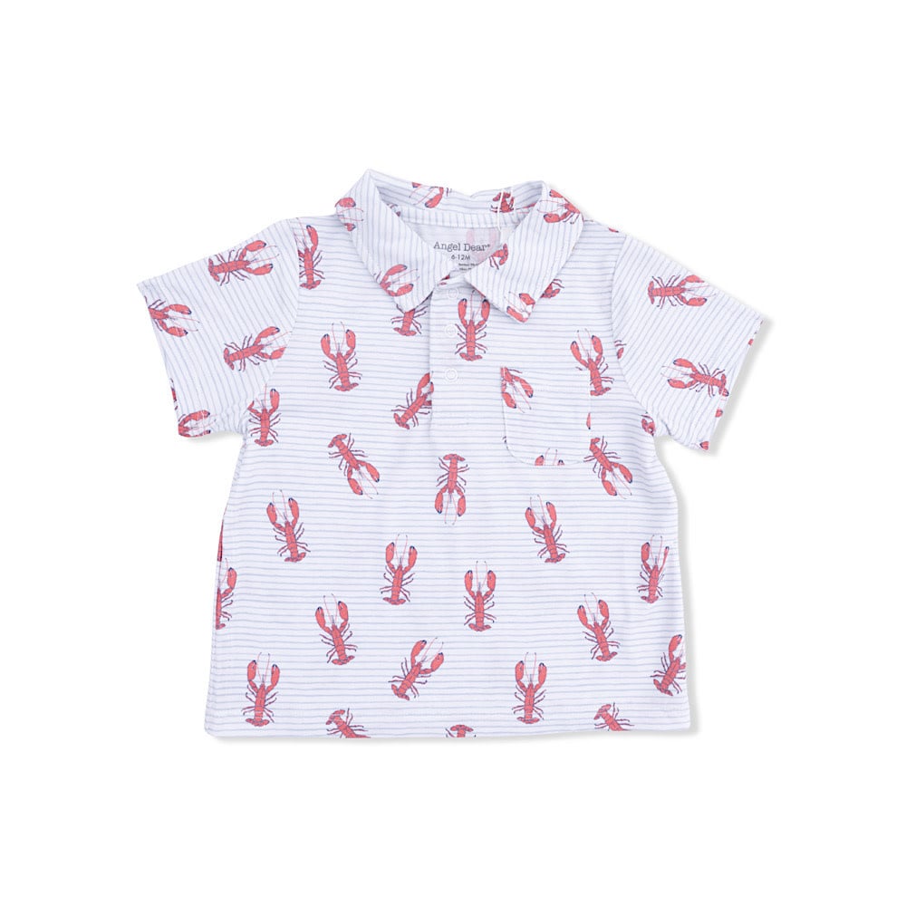 Angel Dear Polo with Everyday Shorts - Lobsters