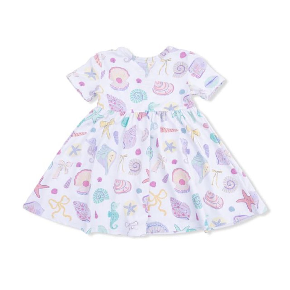 Angel Dear Twirly Dress with Cartwheel Shorts - Beach Days