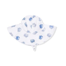 Angel Dear Angel Dear Wide Brim Sun Hat - Blue Crabs