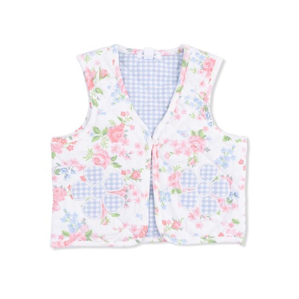 Angel Dear Angel Dear Quilted Vest - Cute Little Roses