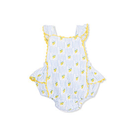 Angel Dear Angel Dear Ric Rac Ruffle Sunsuit - Lovely Lemons