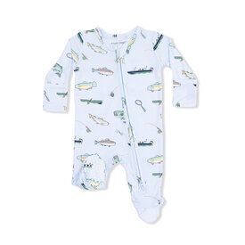 Angel Dear Angel Dear 2 Way Zipper Footie - Fishing