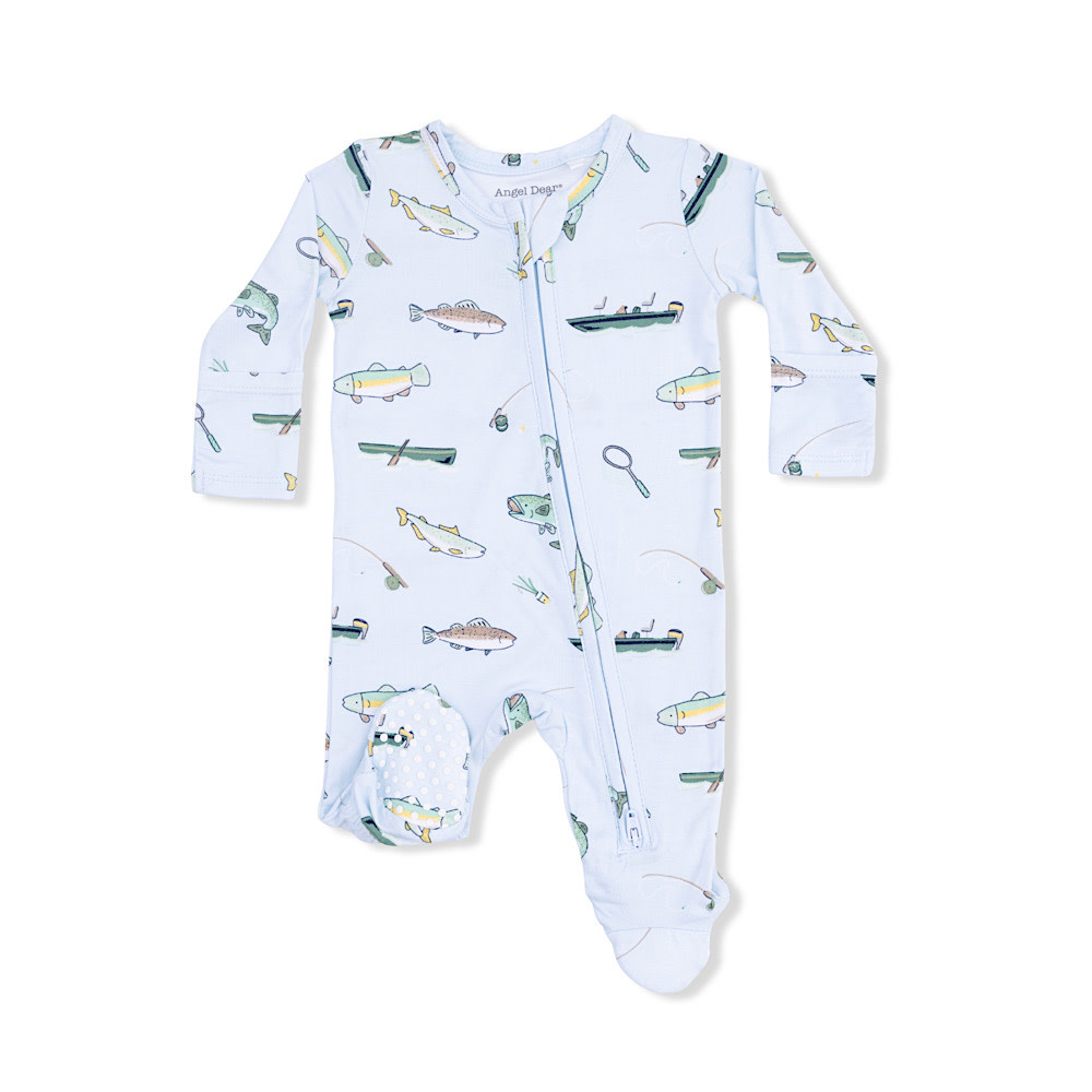 Angel Dear 2 Way Zipper Footie - Fishing