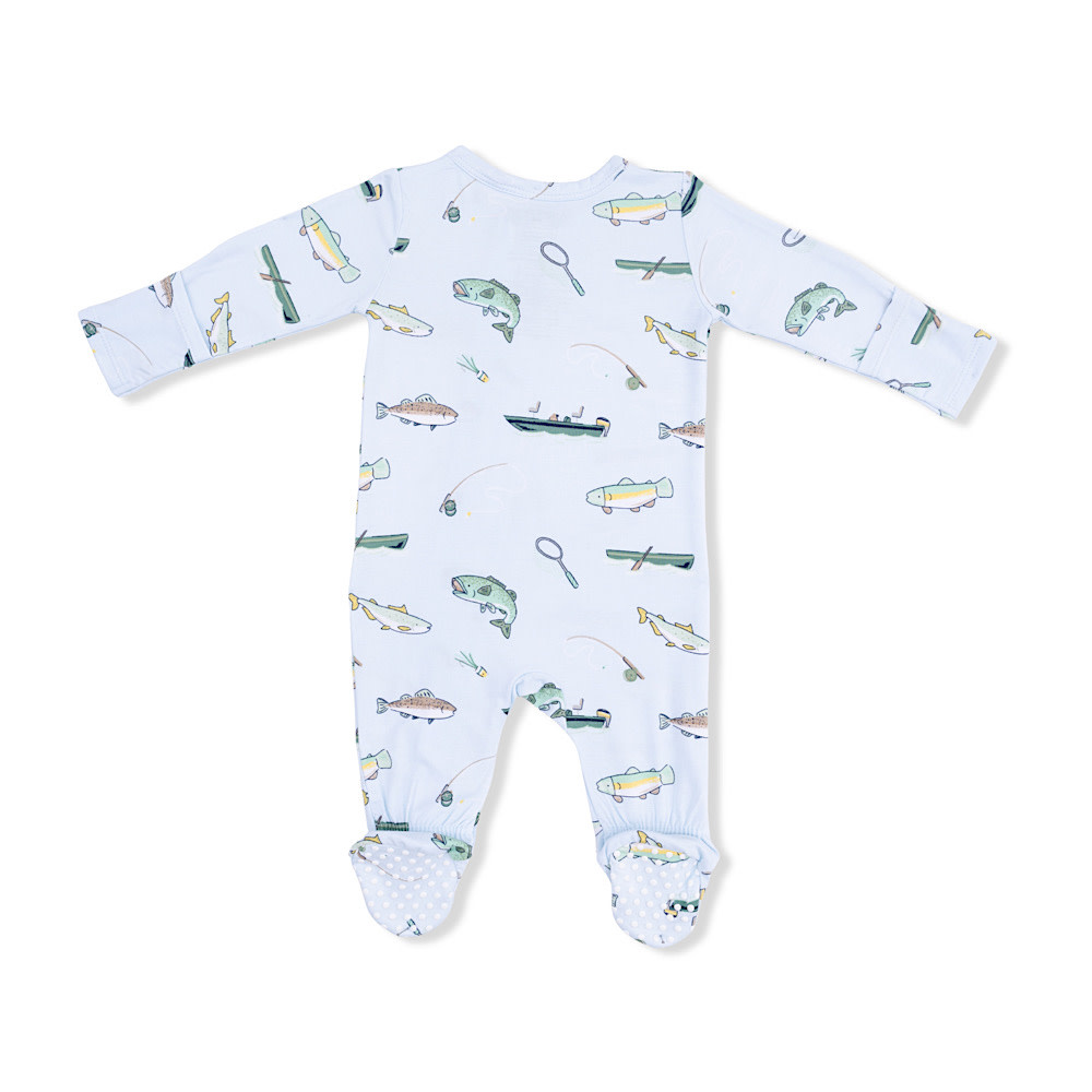 Angel Dear 2 Way Zipper Footie - Fishing