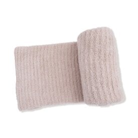 Angel Dear Angel Dear Chenille Blanket - Stone with Striped Texture