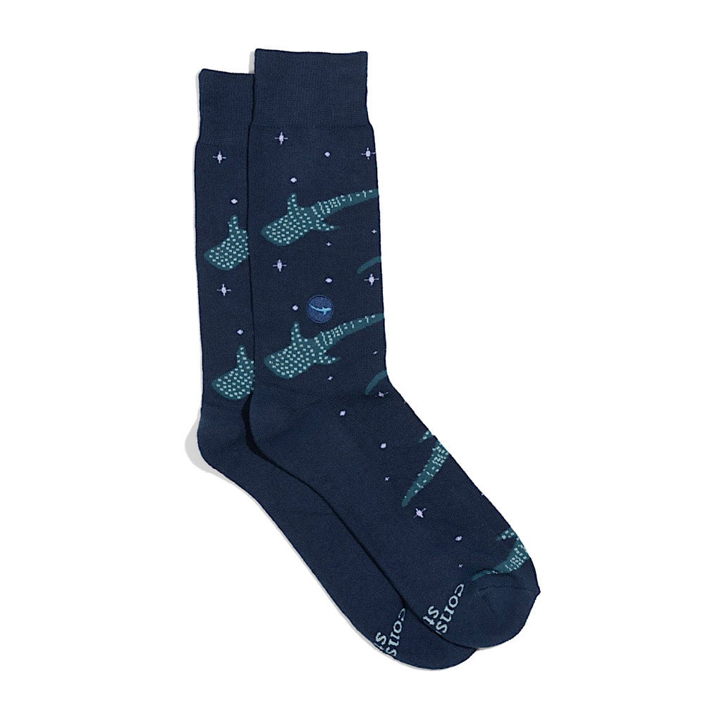 Conscious Step Crew Socks - Whale Sharks