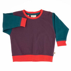 Peace House Studio Peace House Studio Toddler Sweatshirt - Colorblock Grape