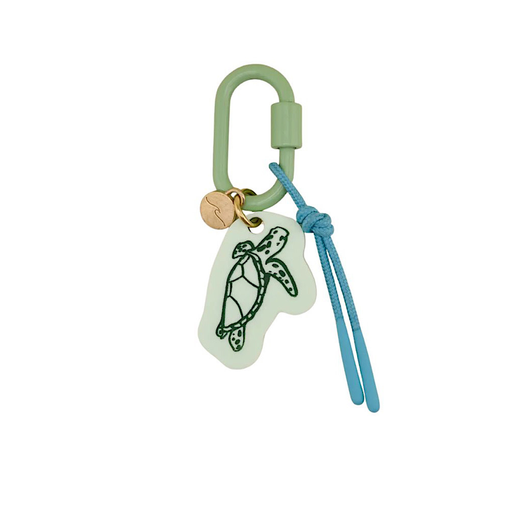 Freshwater Curated Goods Freshwater Carabiner Bag Charm - Sea Turtle