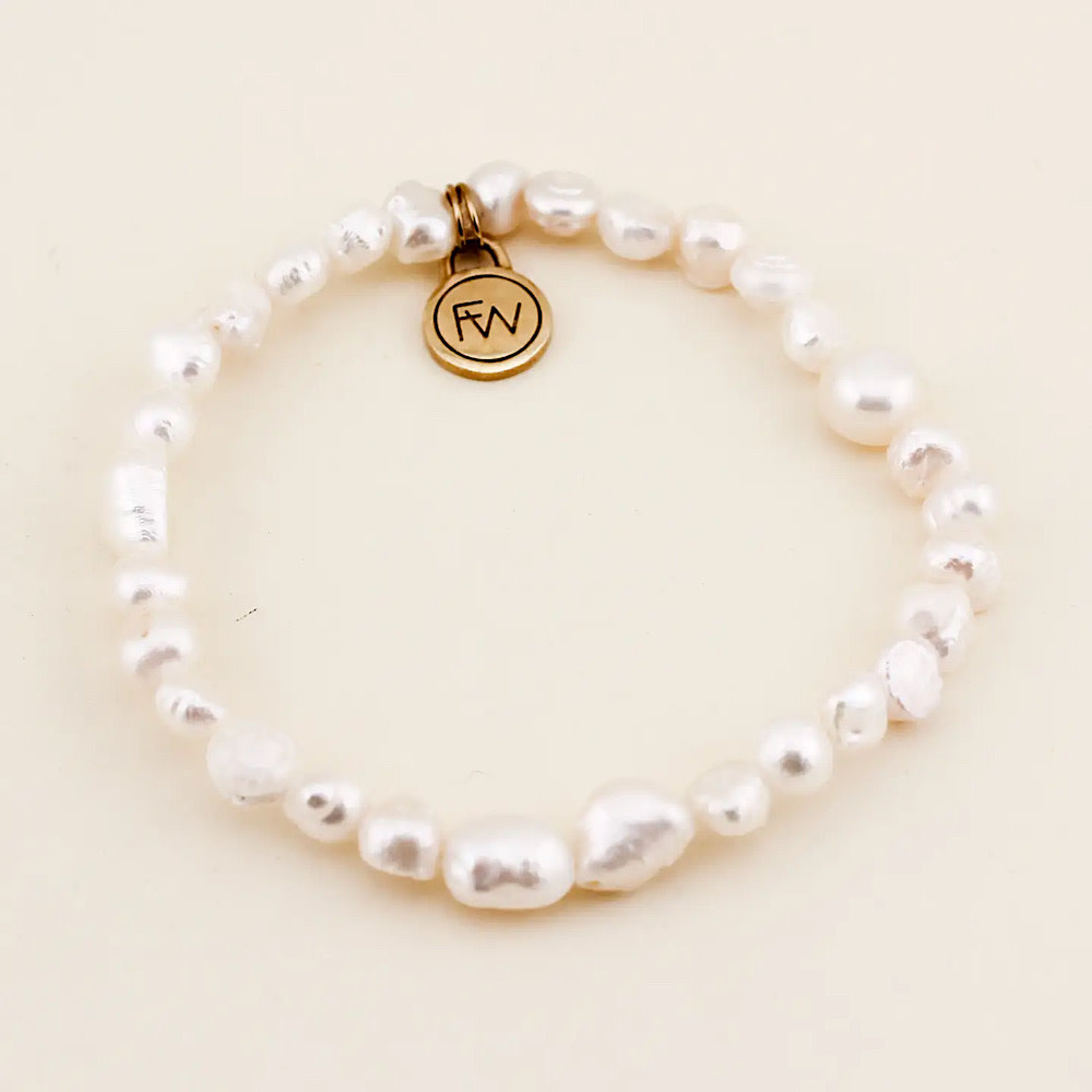 Beaded Bracelet - Pearl