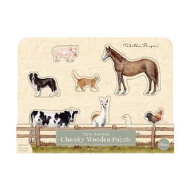 Paige Tate & Co. Wooden Puzzle - Farm Animals