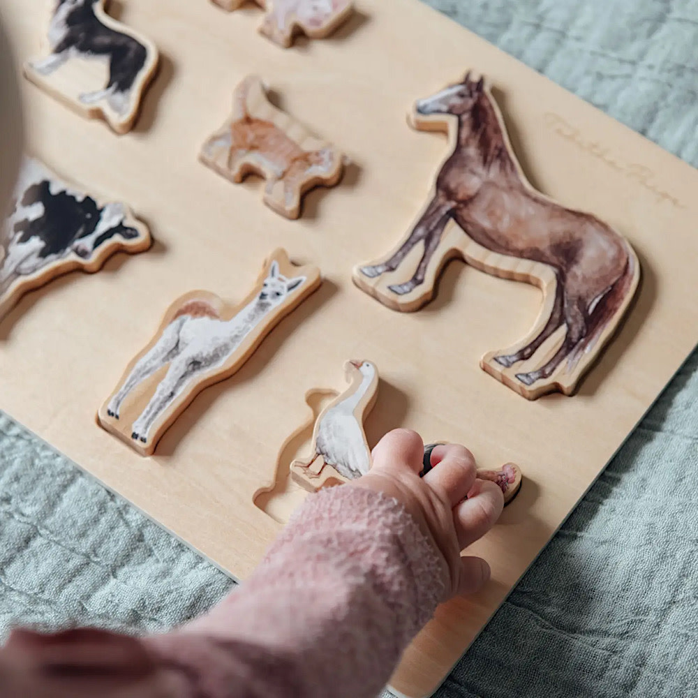 Wooden Puzzle - Farm Animals
