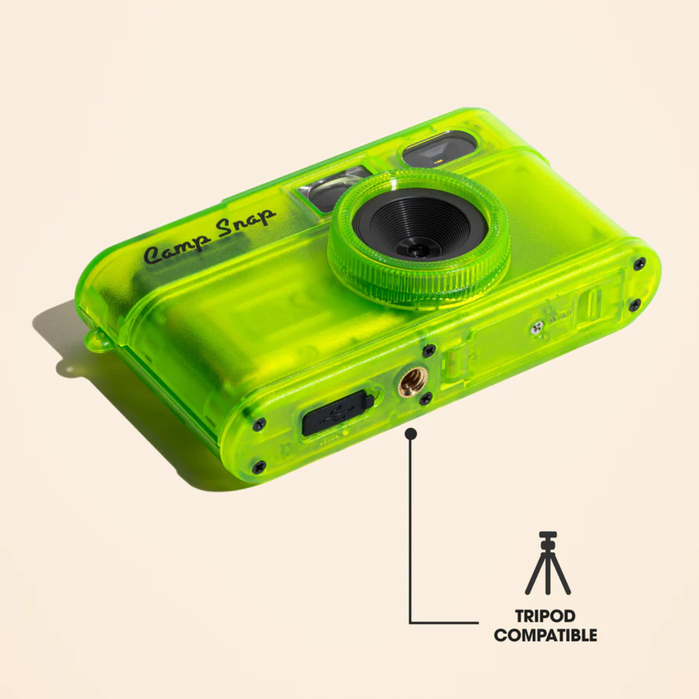 Camp Snap 2 Screen Free Digital Camera - Twisted Lime