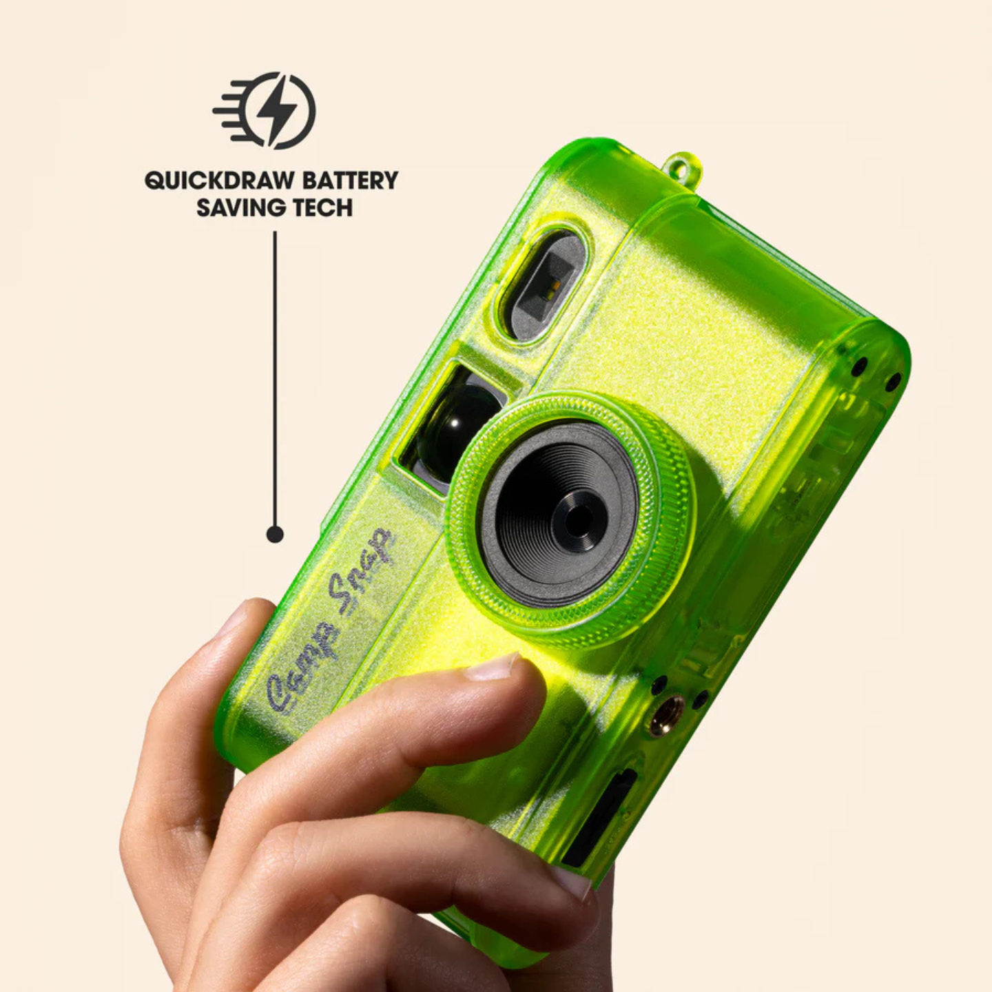 Camp Snap 2 Screen Free Digital Camera - Twisted Lime