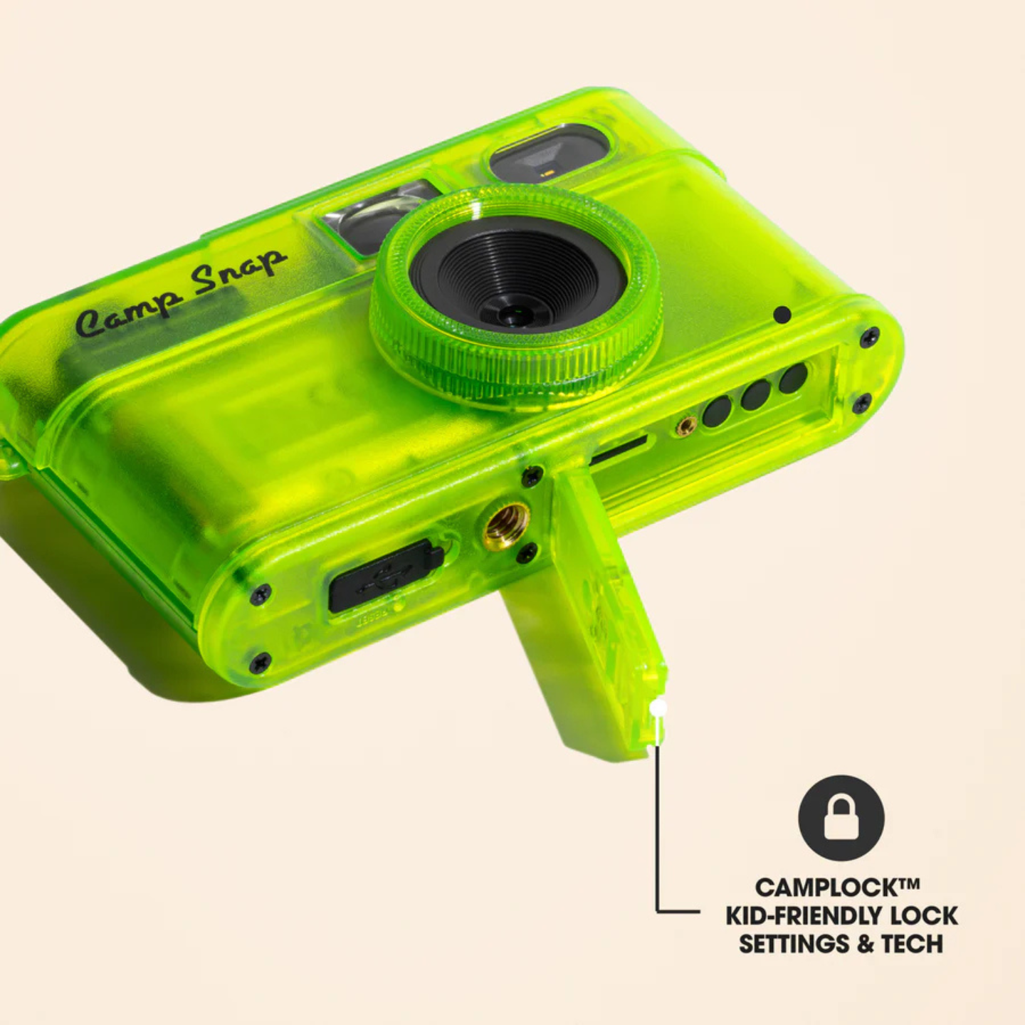 Camp Snap 2 Screen Free Digital Camera - Twisted Lime