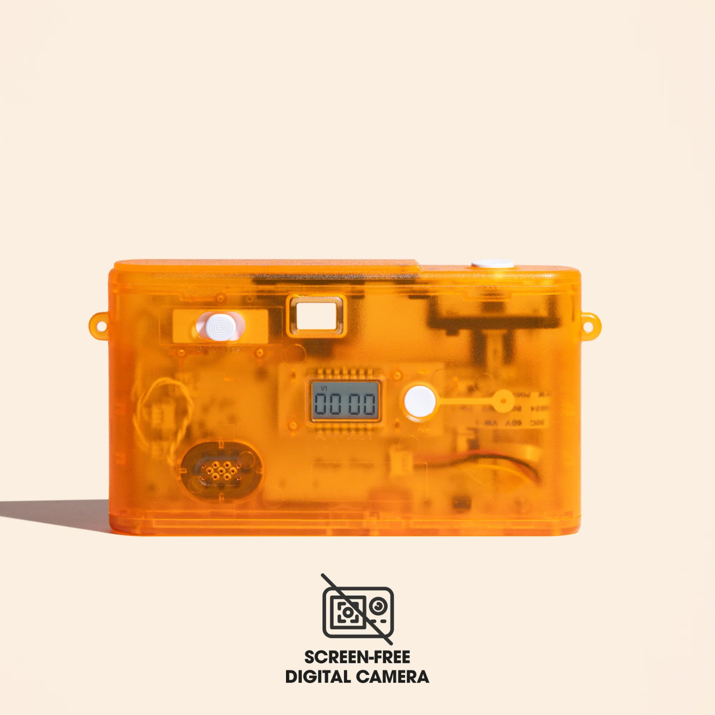 Camp Snap 2 Screen Free Digital Camera - Tangerine Drift