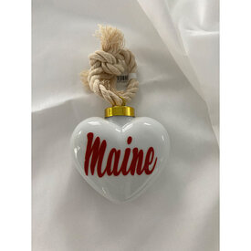 Cleary's on Grafton Cleary's on Grafton Custom Heart Ornament - Red Maine