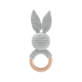 The Blueberry Hill The Blueberry Hill - Crochet Rattle - Bunny Grey