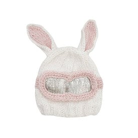The Blueberry Hill The Blueberry Hill Baby Bunny Ski Goggle Hat - White