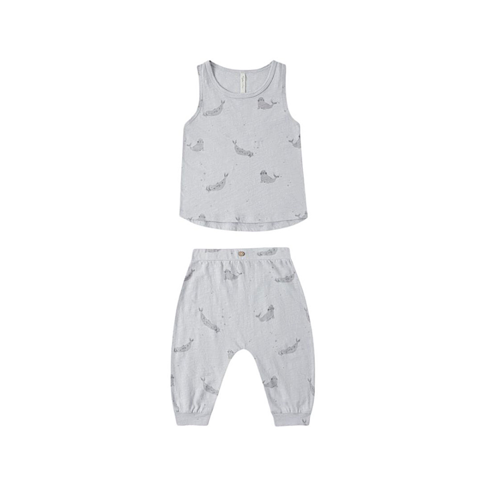 Rylee + Cru Tank + Slouch Pant Set - Seals