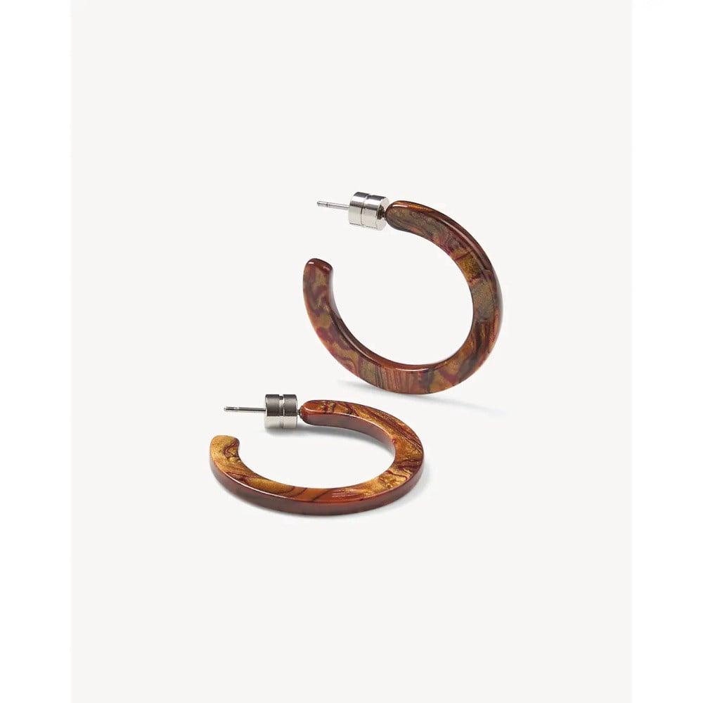 Machete Mini Hoop Earrings - Bronze