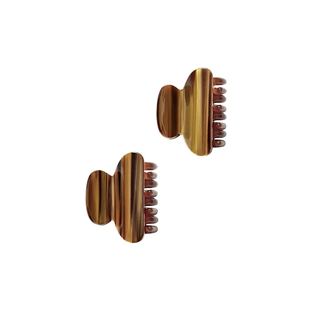 Machete Twin Claw Hair Clips - Tiger's Eye