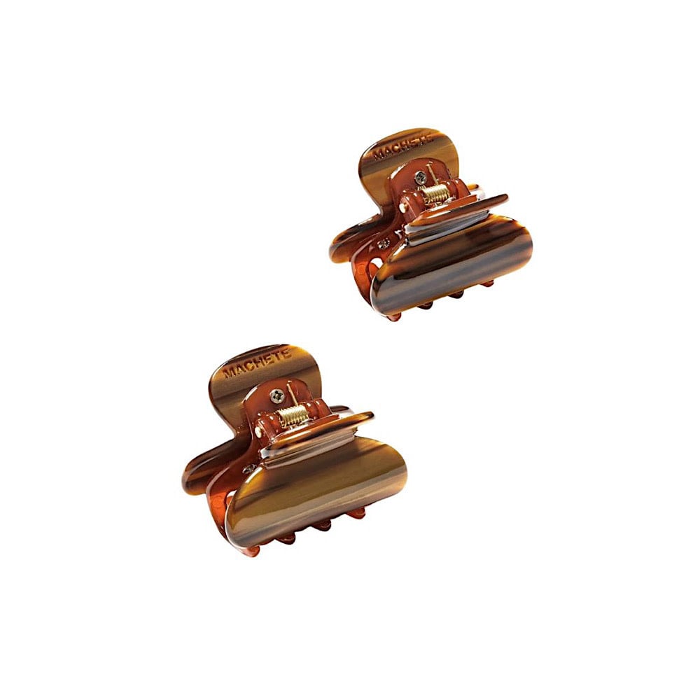 Machete Twin Claw Hair Clips - Tiger's Eye