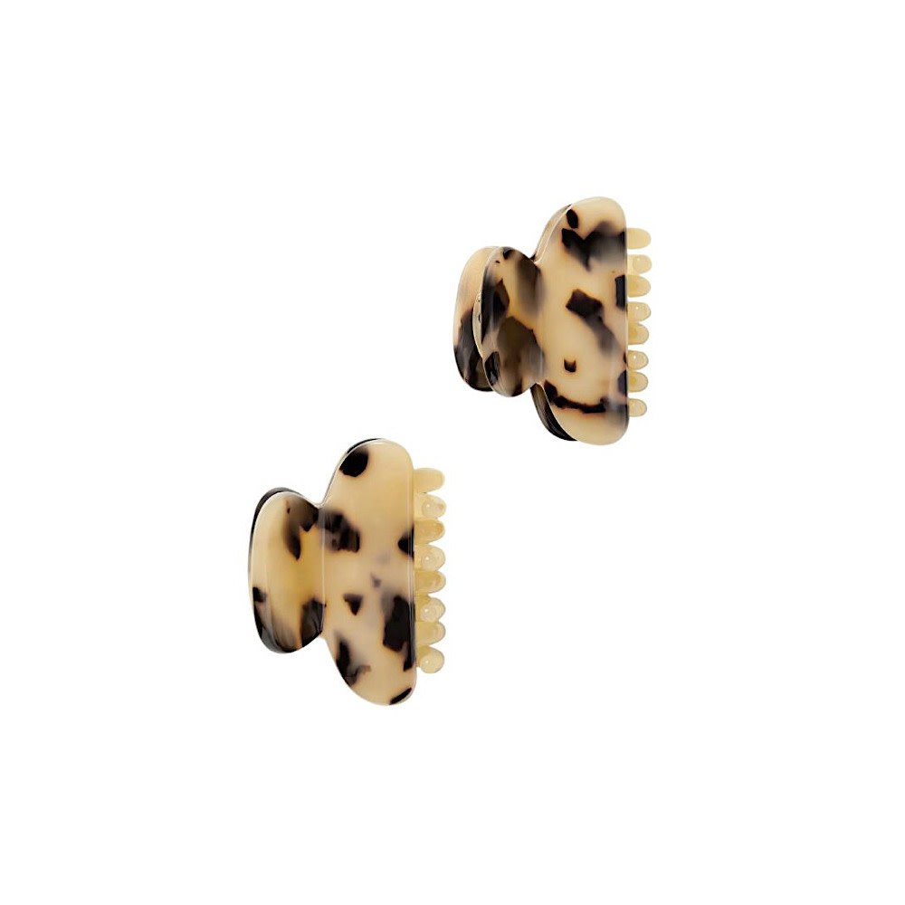 Machete Twin Claw Hair Clips - Blonde Tortoise