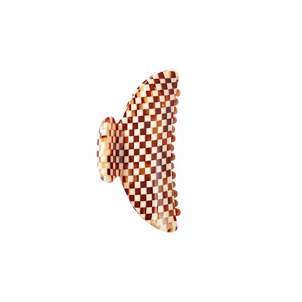 Machete Midi Claw Hair Clip - Tortoise Checker