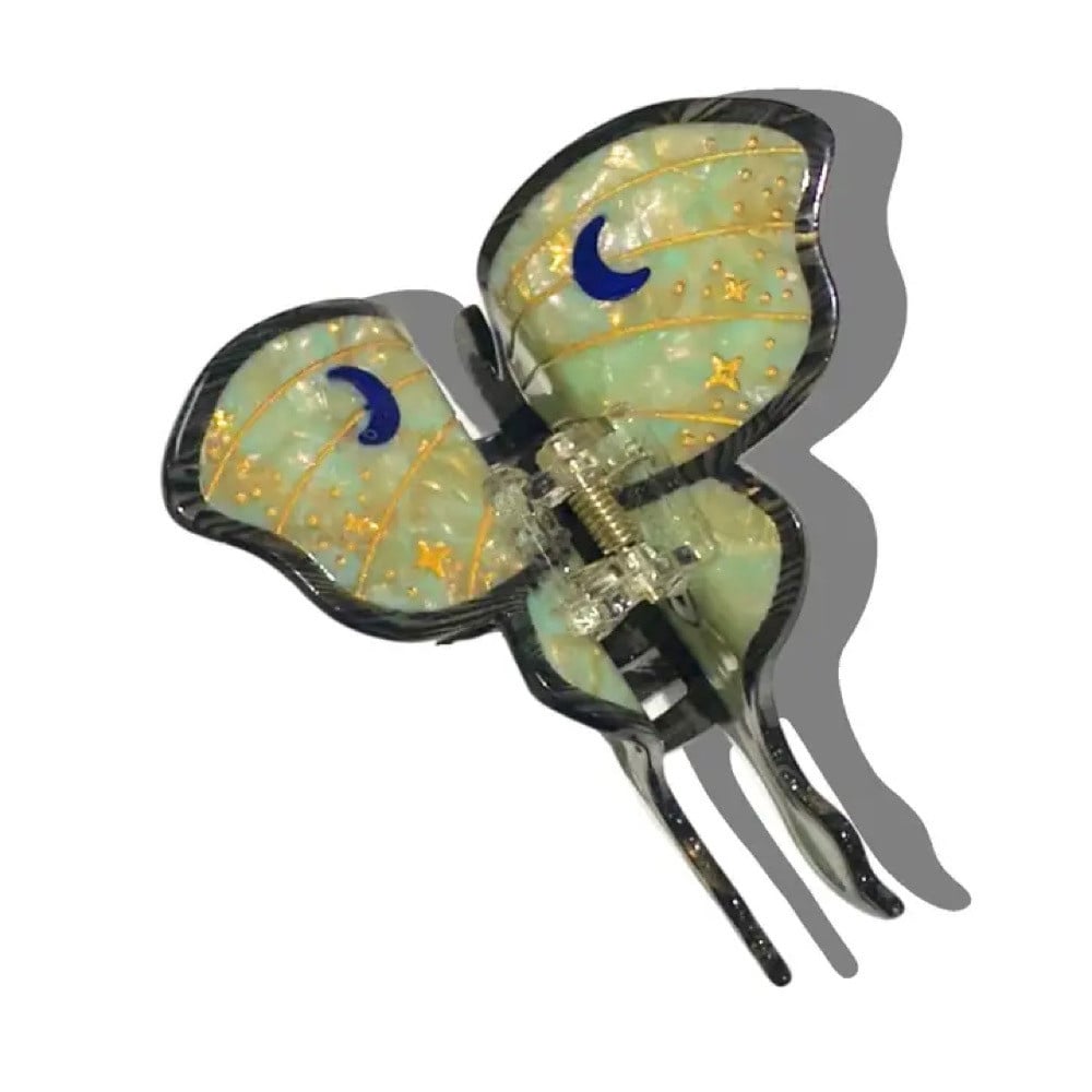 Solar Eclipse Claw Hair Clip - Luna Moth