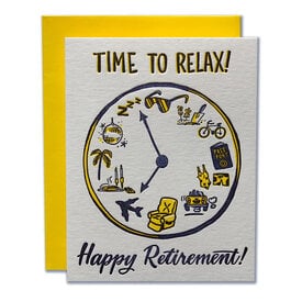 Ladyfingers Letterpress Ladyfingers Letterpress - Time to Relax Retirement Card