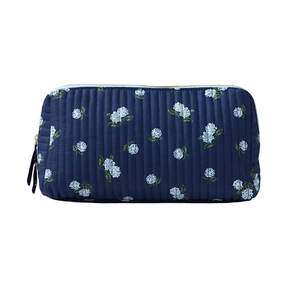 Rifle Paper Co. Rifle Paper Co. Quilted Large Cosmetic Pouch - Ditsy Hydrangea