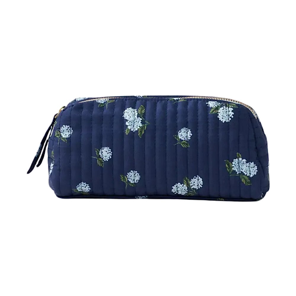 Rifle Paper Co. Quilted Small Cosmetic Pouch - Ditsy Hydrangea