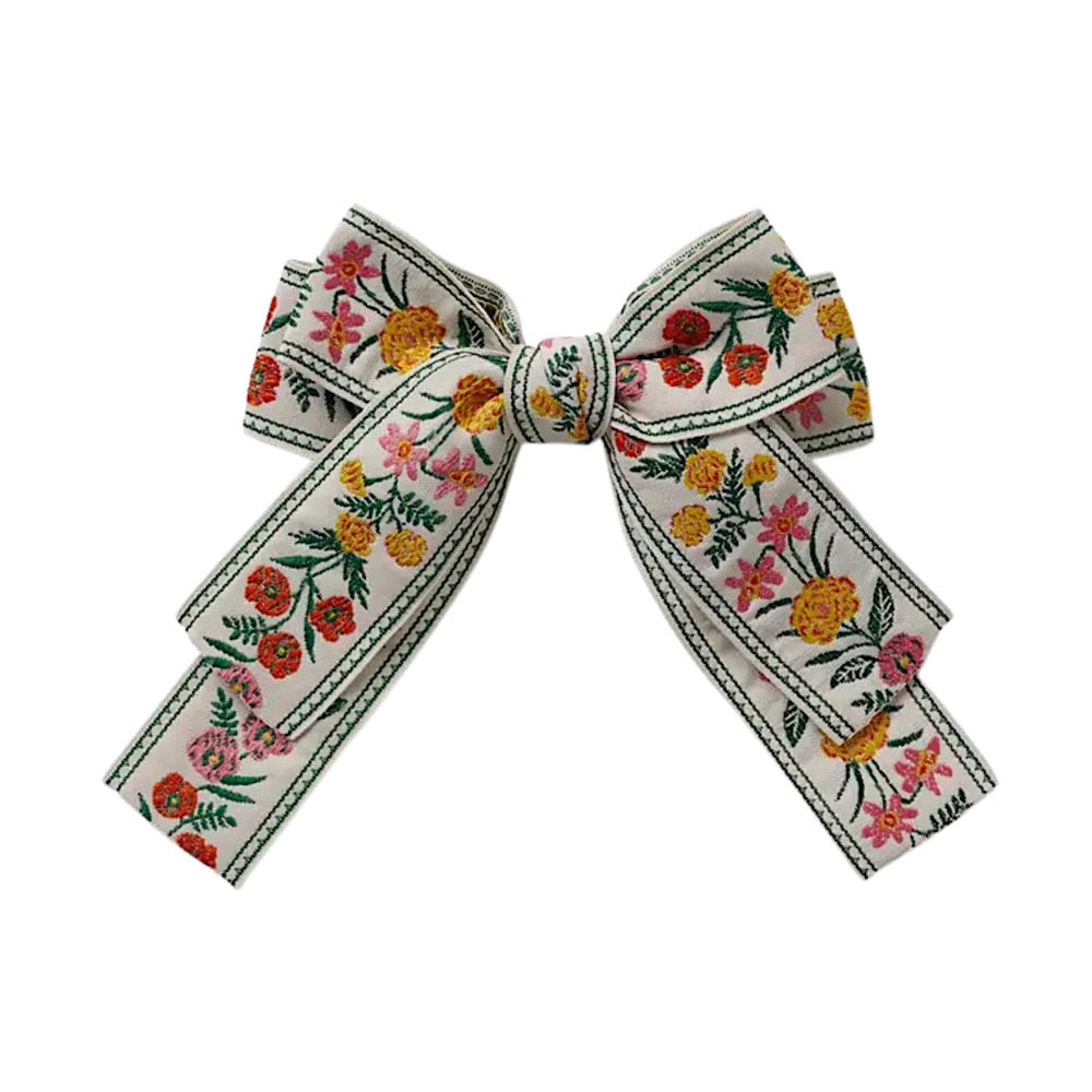 Rifle Paper Co. Rifle Paper Co. Jacquard Ribbon Hair Bow - Garden Study