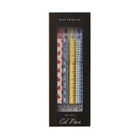 Rifle Paper Co. Rifle Paper Co. Gel Pen Set of 4 - Schoolhouse
