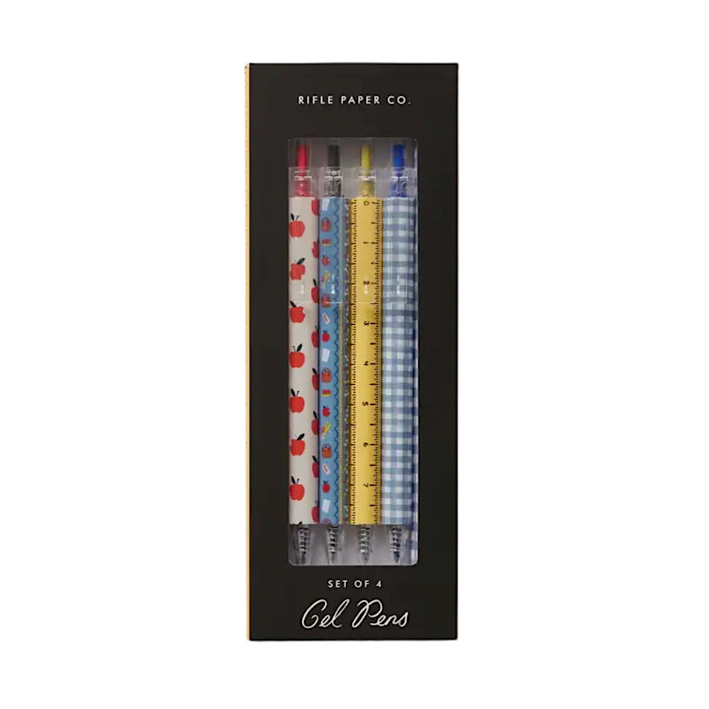 Rifle Paper Co. Rifle Paper Co. Gel Pen Set of 4 - Schoolhouse