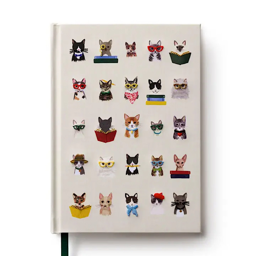 Rifle Paper Co. Rifle Paper Co. Embroidered Journal - Studious Cats