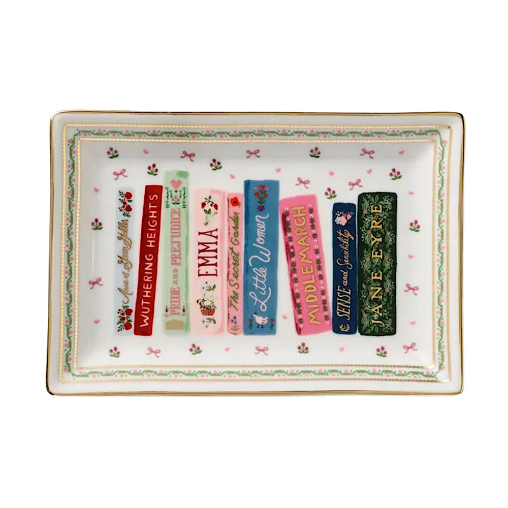 Rifle Paper Co. Porcelain Catchall Tray - Ladies Night Book Club