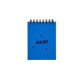 Ruff House Print Shop Custom Mini Jotter Notebook - Maine Happy Place - Bluebird