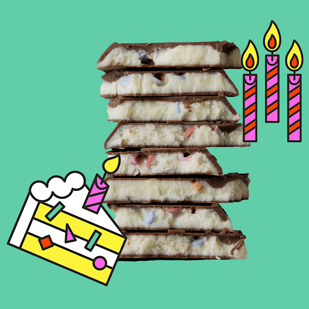 Maeve Milk Chocolate Truffle Bar - Happy Birthday