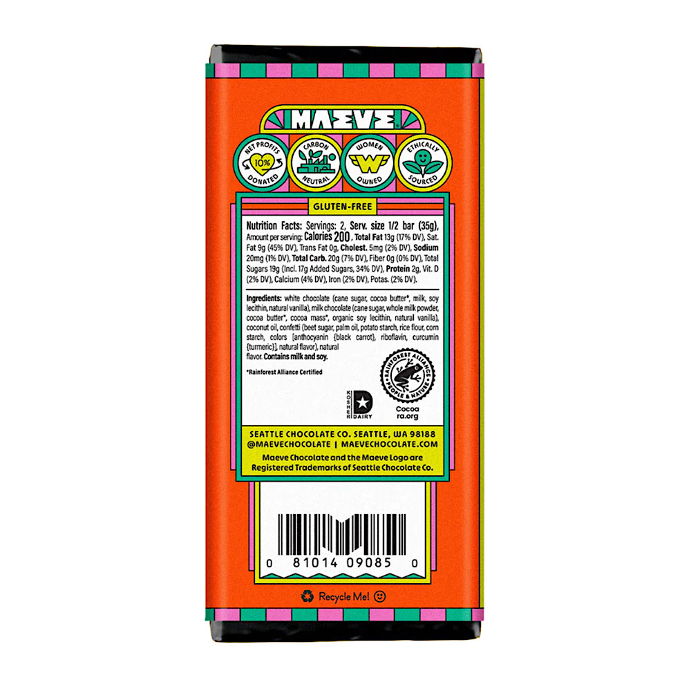 Maeve Milk Chocolate Truffle Bar - Happy Birthday