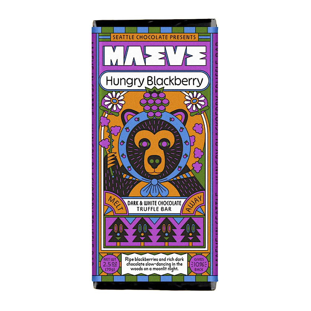  Maeve Dark Chocolate Truffle Bar - Hungry Blackberry