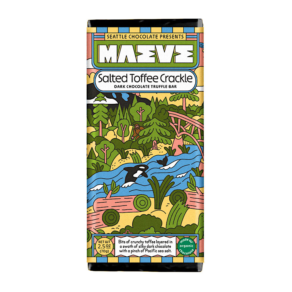  Maeve Dark Chocolate Truffle Bar - Salted Toffee Crackle